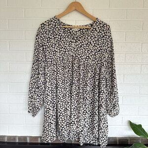 Billabong Black and White Floral Mini Dress